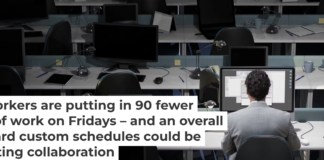 It gets lonely if you stick around an office until late afternoon on Fridays. Dimitri Otis/Stone via Getty Images